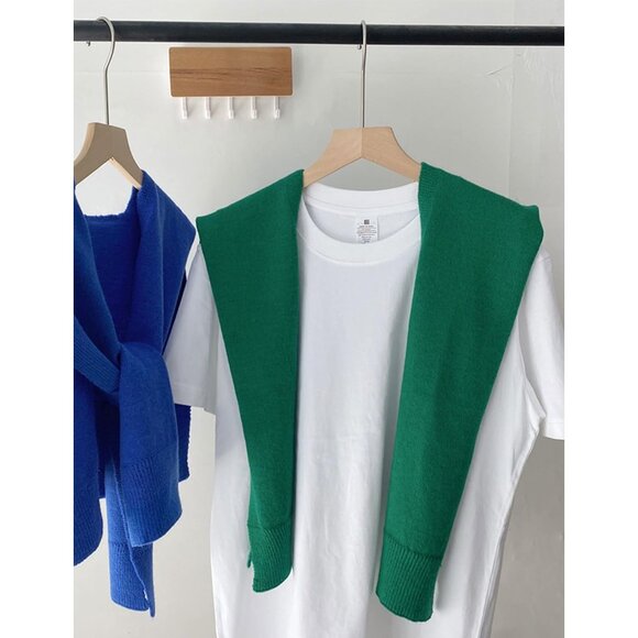 Women's Knitted Shawl Wrap Cape Blouses One Size Casual Fashion - Picture 6 of 7